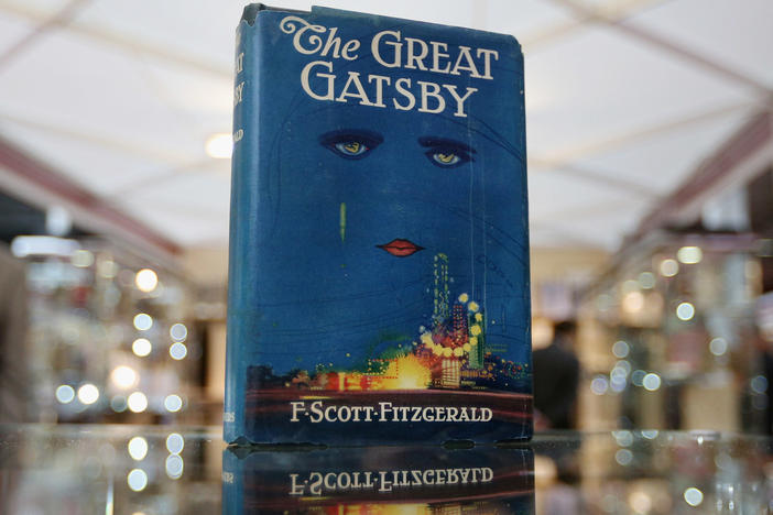 F. Scott Fitzgerald, Virginia Woolf, Ernest Hemingway, Franz Kafka and many more authors and artists have 1925 works entering the public domain on January 1. Above, a first edition of <em>The Great Gatsby</em> at the London International Antiquarian Book Fair in London in 2013.