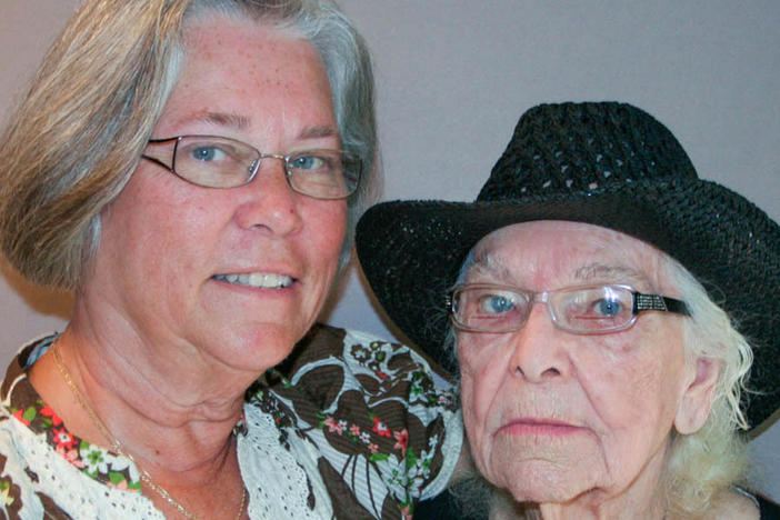 Marlene Watson and Rosella "Rose" Liscum at their StoryCorps interview in Rensselaer Falls, N.Y., in 2012.