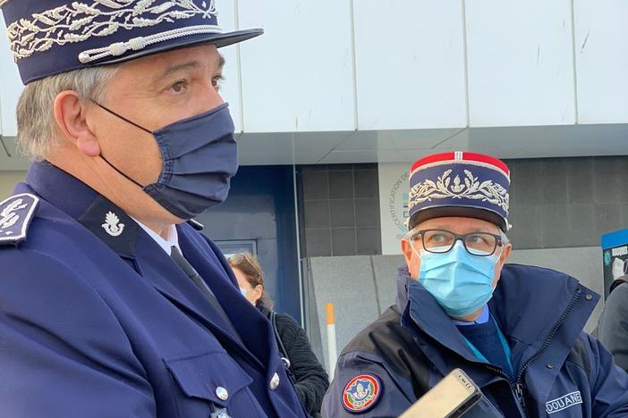 Haut-de-France Customs Director Jean-Michel Thillier, left, believes the Port of Calais is ready for Brexit.