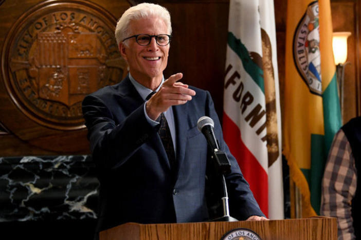 Ted Danson plays a retired millionaire who becomes mayor of Los Angeles in <em>Mr. Mayor. </em>