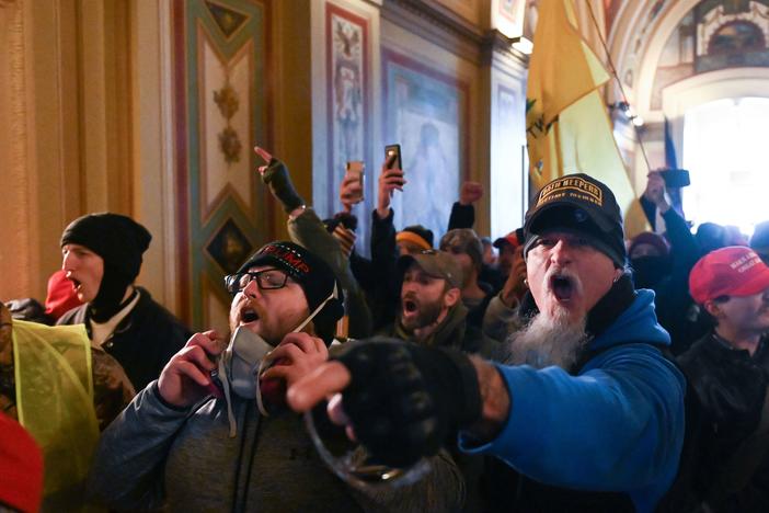 Demonstrators breached security and entered the Capitol on Wednesday as Congress debated the 2020 electoral vote tally.