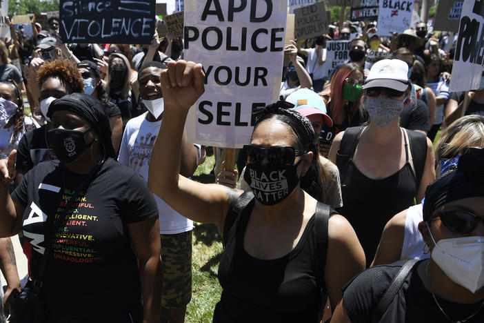 On Aug. 2, Officers Darian Dasko and Madisen Moen misidentified Brittney Gilliam's SUV license plate as one that matched that of a stolen out-of-state motorcycle. The incident, coupled with growing outrage over the killing of Elijah McClain, was one of several encounters between white officers and Black individuals that lead to mass demonstrations in Aurora, Colo., over the summer.