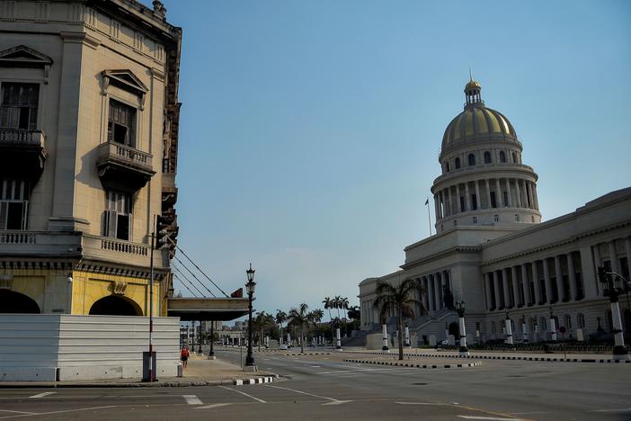 An empty street near the Capitol in Havana in May. The Trump administration plans to designate Cuba as a state sponsor of terrorism five years after it was removed from that U.S. list.