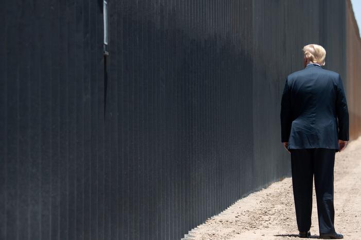 President Trump last visited the border wall — one of his signature election promises — in Arizona in June.