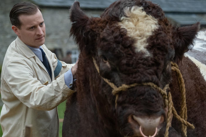 James Herriott (played by Nicholas Ralph) gets up in a lot of animals' business in the new <em>All Creatures Great And Small</em>.
