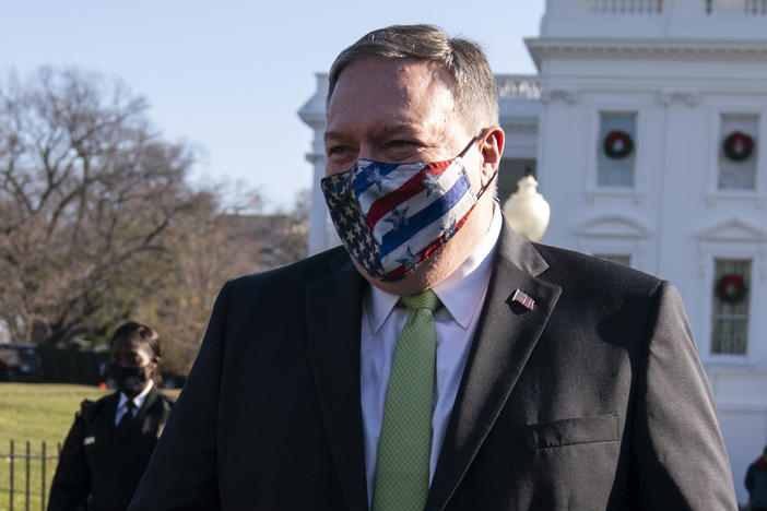 During Mike Pompeo's visit to VOA, journalist Patsy Widakuswara tried to ask him whether he regretted saying there would be a second Trump administration after Joe Biden's victory in November.