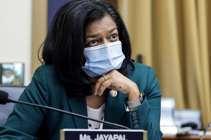 Rep. Pramila Jayapal, D-Wash., is calling for members of Congress who refuse to wear face masks to be fined and removed from the floor of their chamber.