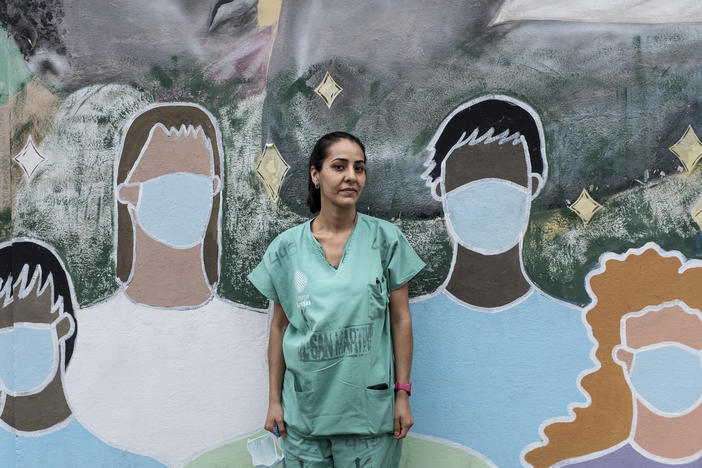 Paola Osman, a second year resident at the Hospital San Martin in La Plata, Argentina, just got vaccinated with the Sputnik V vaccine from Russia.