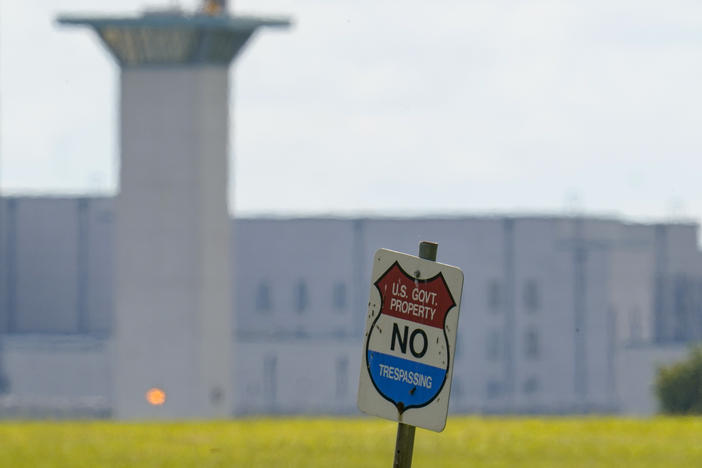 The federal prison complex in Terre Haute, Ind., is pictured in August 2020. All federal prisons in the United States have been placed on lockdown. Law enforcement agencies are taking measures in the aftermath of Jan. 6 insurrection and over concerns of more violence.