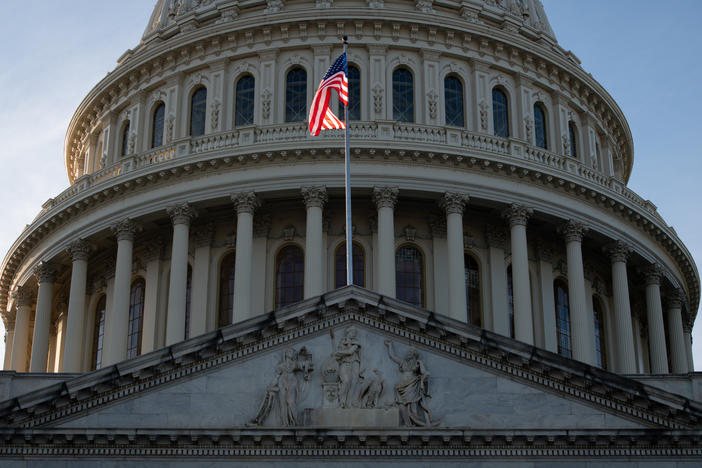 A vast majority of self-identified Republicans do not consider President Trump to blame for the attack on the U.S. Capitol.