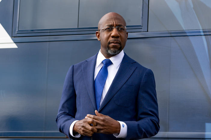Sen.-elect the Rev. Raphael Warnock, shown campaigning earlier this month, called for equity and inclusivity in a sermon ahead of Martin Luther King Jr. Day, delivered from the late civil rights icon's church.