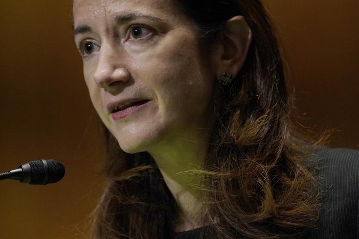 Avril Haines, President-elect Joe Biden's pick for director of national intelligence, speaks during her confirmation hearing before the Senate Intelligence Committee on Tuesday.