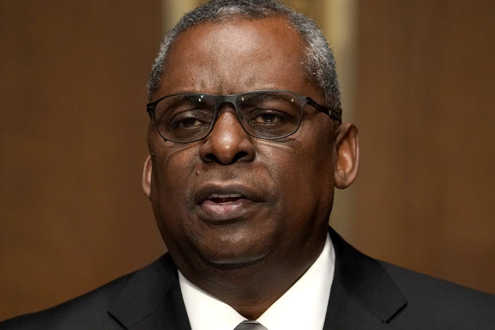 President Biden's nominee for defense secretary, retired Army Gen. Lloyd Austin, testifies Tuesday at his confirmation hearing before the Senate Armed Services Committee.