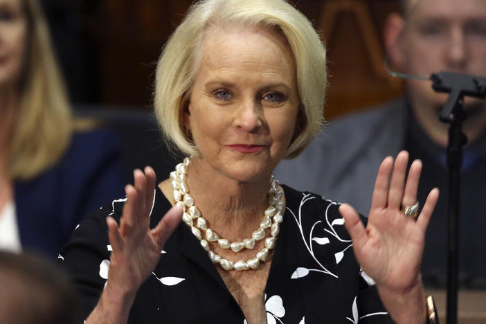 Arizona Republicans voted Saturday to censure Cindy McCain, widow of late Arizona Sen. John McCain, and two prominent GOP officials who have found themselves in disagreement with former President Donald Trump.