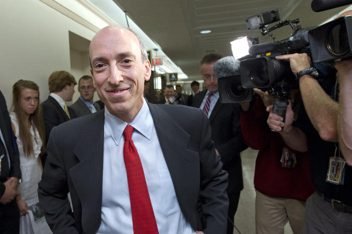 Gary Gensler, President Biden's pick to head the Securities and Exchange Commission, arrives to testify on Capitol Hill back in 2012. Gensler won over many skeptics by pushing through tough reforms after the financial crisis when he ran the Commodity Futures Trading Commission.