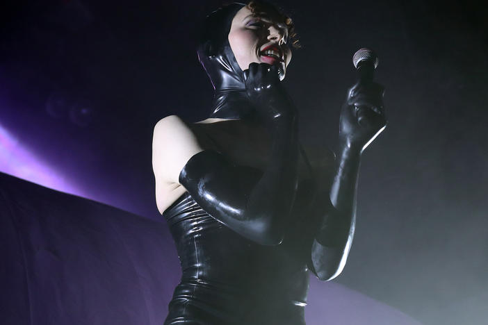 SOPHIE, seen here performing in London in March 2018, died Saturday morning after an accident.