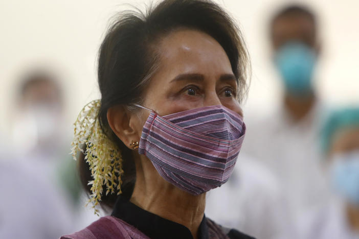 Myanmar leader Aung San Suu Kyi was detained early Monday, her party said, amid fears of a coup.
