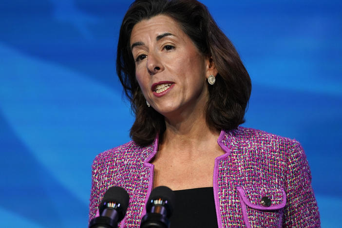 Rhode Island Gov. Gina Raimondo has been confirmed as the next secretary of the U.S. Department of Commerce, which oversees the Census Bureau.