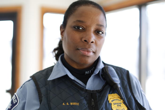 Sgt. Alice White has been with the Minneapolis Police Department since 2004. She's one of four officers profiled in the documentary <em>Women in Blue,</em> on the PBS Independent Lens series.