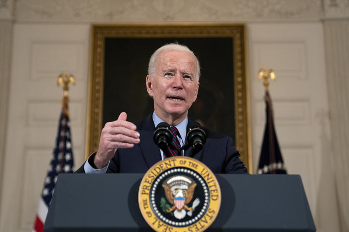 President Biden delivers remarks on the U.S. economy on Friday.