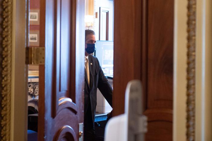 Lawyer Bruce Castor Jr, a member of former President Donald Trump's legal team, is seen on Capitol Hill Monday.