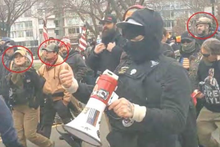 The FBI says five people arrested on Thursday are part of a Proud Boys group that participated in the Capitol riot.