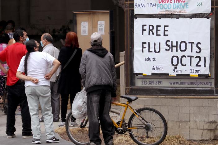 Last year, a record number of people got flu shots. But medical experts say kids keeping their social distance during the coronavirus pandemic has made the biggest difference for a mild flu season.