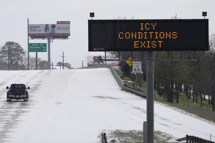 A frigid blast of winter weather across the U.S. plunged Texas into an unusually icy emergency Monday that knocked out power to almost 4 million people and shut down airports and roads.