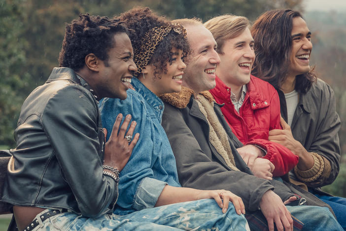 <em>It's a Sin</em> follows a cast of characters (Omari Douglas, Lydia West, David Carlyle, Callum Scott Howells and Nathaniel Curtis) in London as they deal with the emergence of the AIDS epidemic.