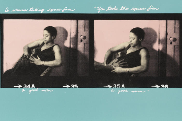 Deborah Willis, <em>I Made Space For a Good Man,</em> 2009, Lithograph, gift from the collection of Winston and Carolyn Lowe in honor of Brandywine founder, Allan L. Edmunds, 2019.18.35