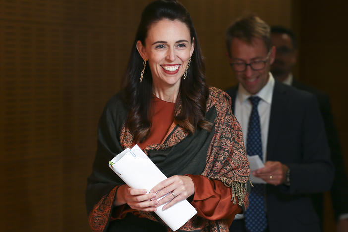 New Zealand Prime Minister Jacinda Ardern, pictured on Wednesday, announced on Thursday that the country's schools will offer free period products starting later this year.