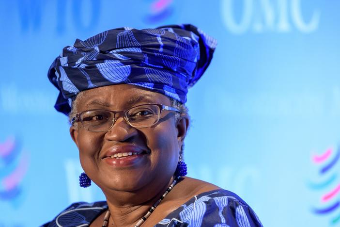 Ngozi Okonjo-Iweala, pictured in July 2020 in Geneva, will head the WTO beginning in March. She wants countries to drop restrictions on the export of vaccines and other medical supplies.