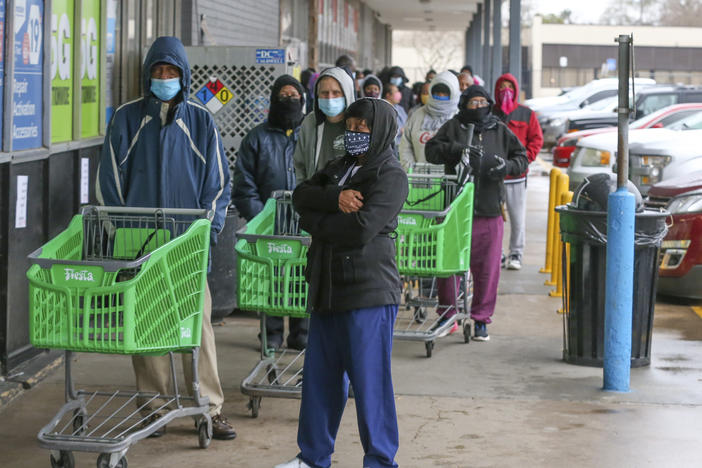 Texas officials are reporting businesses are hiking up prices for food, water, and hotel rooms following a winter storm that walloped Texas this week. This is as residents wait in long lines at grocery stores and face food and water shortages.