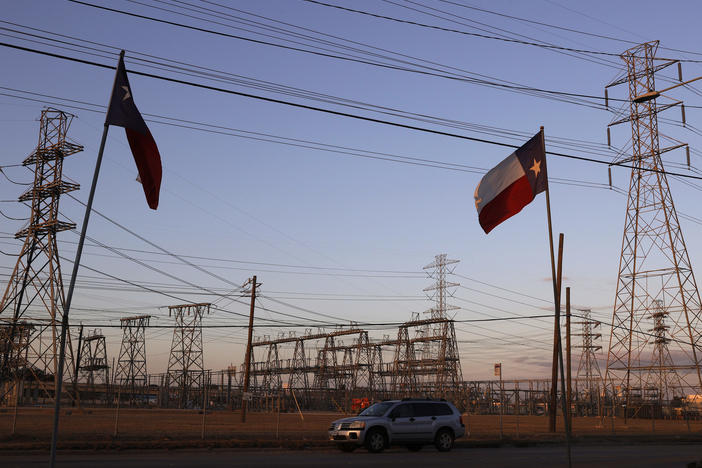 Cristian Pavon's family says negligence caused his death last week at age 11. Their home had been without power for two days as extreme cold hit Texas, a relative says. Here, an electrical substation is seen in Houston on Sunday.