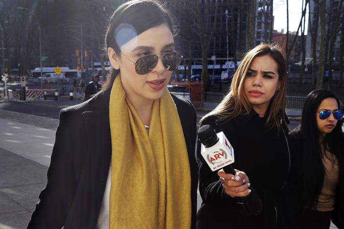 Emma Coronel Aispuro (far left), wife of Joaquín "El Chapo" Guzmán, is facing several charges in connection with her alleged involvement in the Sinaloa cartel's drug trafficking, as her husband sits in a U.S. prison.