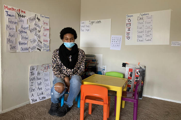 Aniya's overnight shift at an Amazon warehouse became impractical when daycare and school were canceled for her two children because of the pandemic. She was able to avoid eviction with the help of a lawyer and emergency rental assistance but she recently received a letter saying that her lease would not be renewed and she had to vacate the apartment.