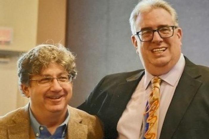 Stepbrothers Ira Gottlieb (left) and Lewis Kirsch, a rare sighting of Lewis in a tie.