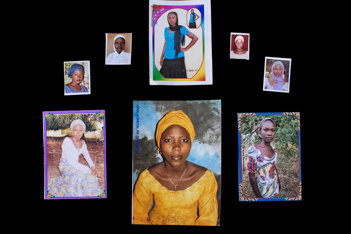 An image from the book <em>Bring Back Our Girls. </em>The families of these missing girls sent photos of them to photographer Glenna Gordon.