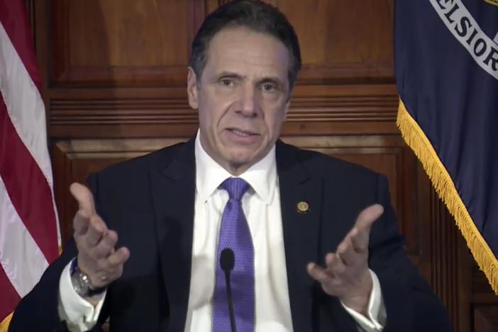 New York Gov. Andrew Cuomo addressed allegations of sexual harassment at a March 3 press briefing. He apologized for unintentionally making people feel uncomfortable but said he would keep working, despite mounting calls for his resignation.