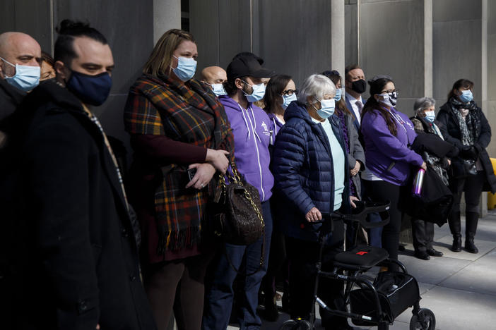 Survivors of the 2018 van attack in Toronto were joined by friends and families of the victims outside the courthouse in Toronto, Ontario, Canada. The 28-year-old man responsible for the attack was found guilty Wednesday morning.