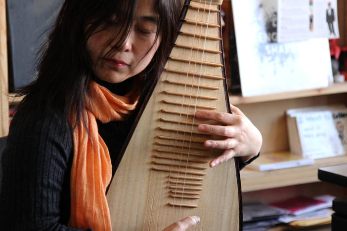 Wu Man performs a Tiny Desk concert at the NPR Music offices.