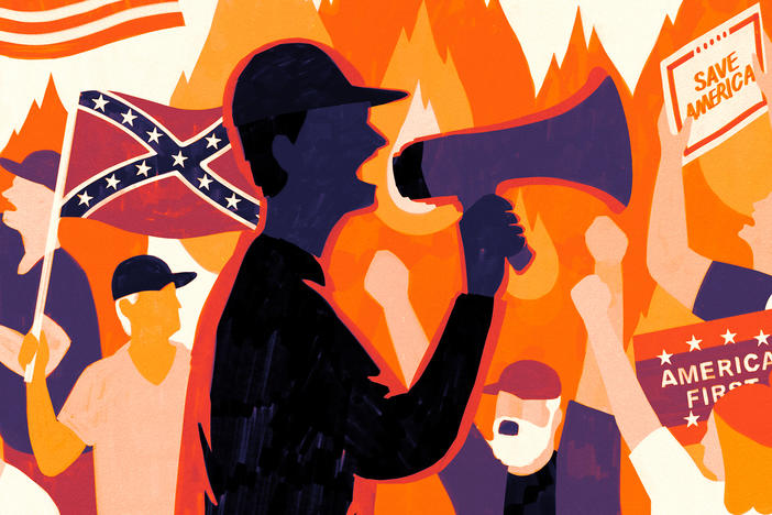 A college student charged in the Jan. 6 riot "openly posted calls for America to become a whites-only nation," according to the FBI. Who was he on campus?