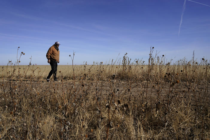 Rod Bradshaw, pictured in January 2021, says he's the last Black farmer in Hodgeman County, Kan. Agriculture Secretary Tom Vilsack talked with NPR about debt relief coming for Black farmers.