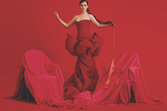 Selena Gomez on the cover of <em>Revelación</em>, her first Spanish-language EP.