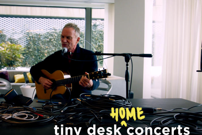 Sting performs a Tiny Desk (home) concert.