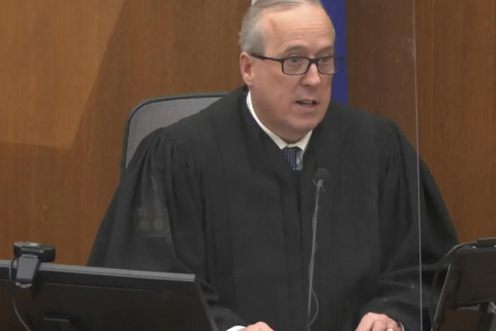 In this screen grab from video, Hennepin County Judge Peter Cahill presides over jury selection in the trial of former Minneapolis police officer Derek Chauvin on Tuesday, March 9, 2021 at the Hennepin County Courthouse in Minneapolis. Chauvin is charged in the May 25, 2020 death of George Floyd.