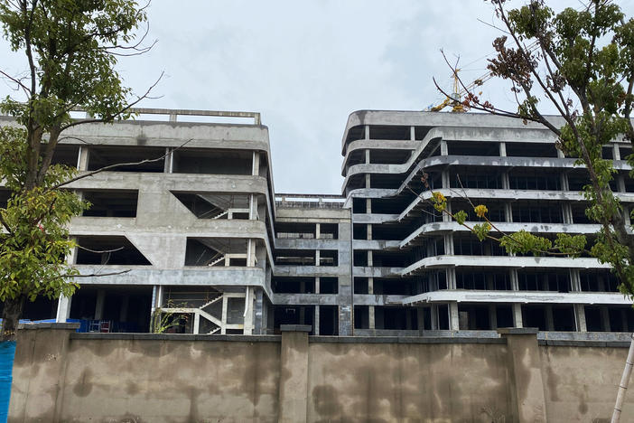 Wuhan Hongxin Semiconductor Manufacturing Co.'s unfinished chip fabrication plant.