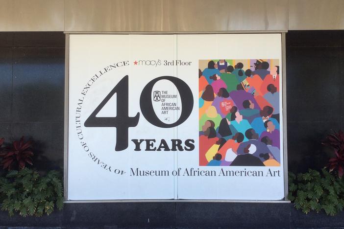 The African American Art Museum in Los Angeles is a "micro museum" tucked away on the third floor of a Macy's in the city's Crenshaw district. The museum has been closed since March 2020.