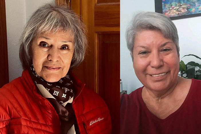 Sisters Carmencristina Moreno, left, and Rosemary Selzer remembered their late father during a remote StoryCorps conversation this month.