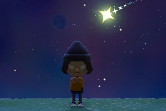 <em></em>Wish on stars in <em>Animal Crossing: New Horizons</em> and the next morning, jewel-bright star fragments will wash up on your beaches.